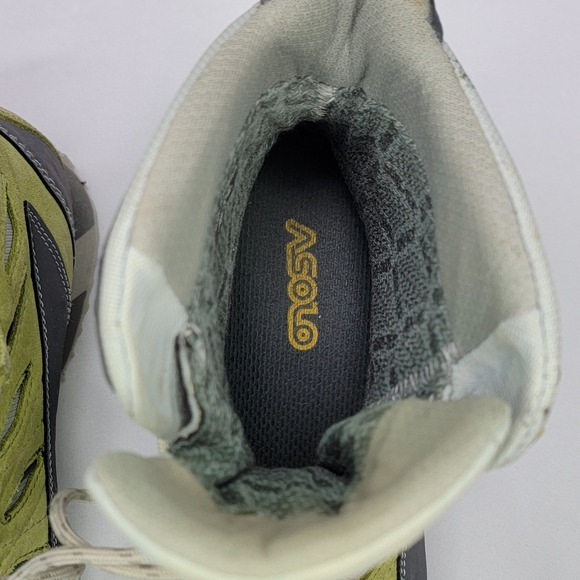 Asolo Alliance GTX Hiking Boots Waterproof GORE-TEX Green Gray Trail size 9 - Picture 7 of 9